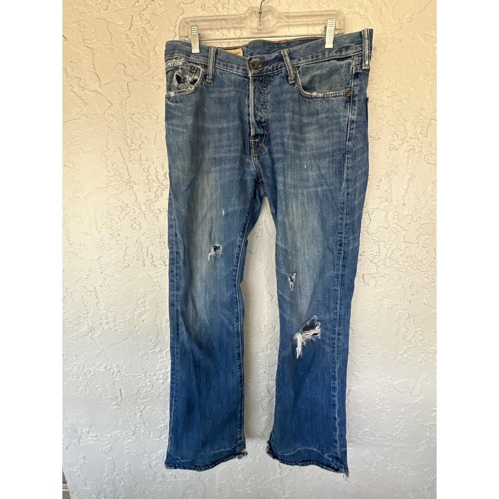 Vintage Abercrombie & Fitch - Handcrafted - Distressed Slim Low Rise Jeans-32x32
